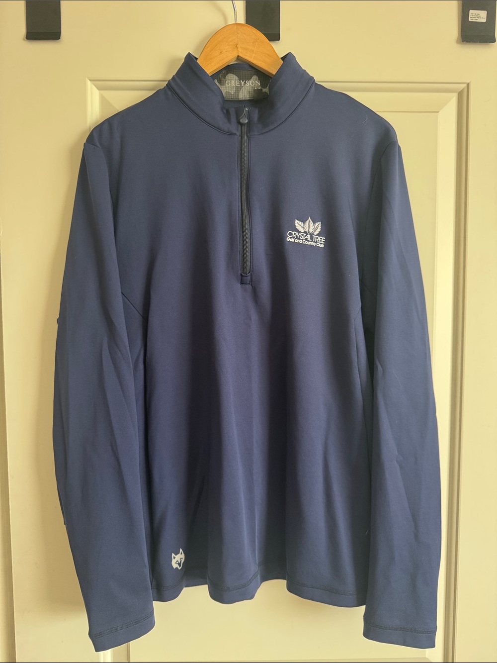 Greyson Navy Half-Zip Sweater
